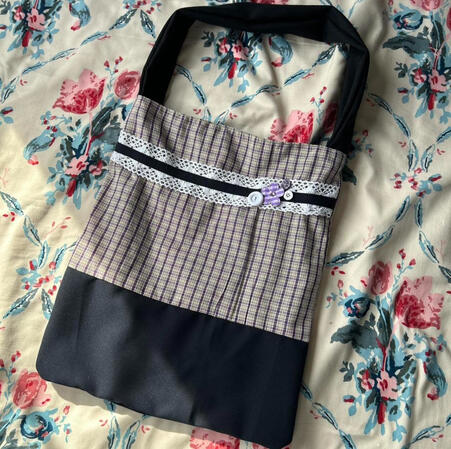 | Two-Tone Plaid Tote | $25 |