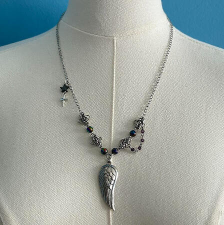 | Black Angel Wing Necklace | $20 |