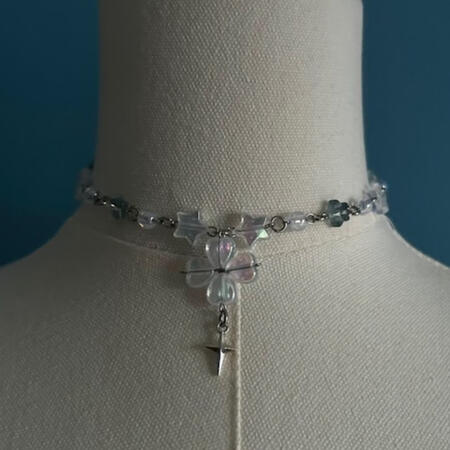 | Frosted Clover Necklace | $14 |