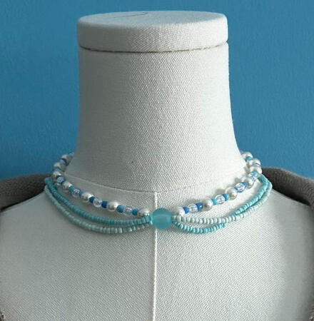 | Ocean Blue Necklace | $10 |