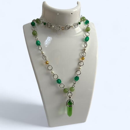| Green Crystal Necklace | $20 |