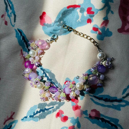 | Purple Cluster Bracelet | $20 |