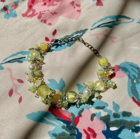 | Yellow Cluster Bracelet | $20 |