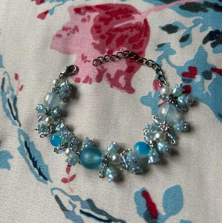 | Blue Cluster Bracelet | $20 |