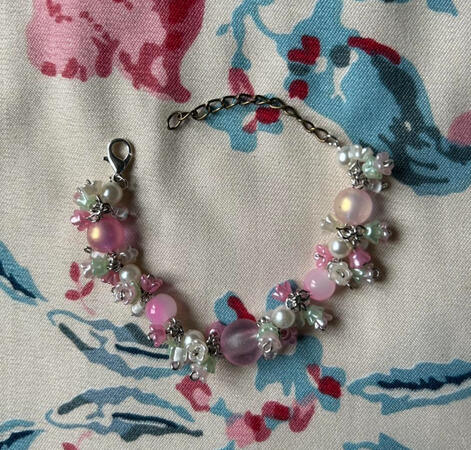 | Pink Cluster Bracelet | $20 |