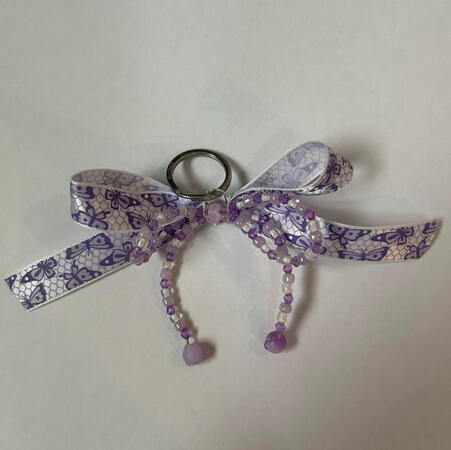 | Purple Bow Keychain | $5 |
