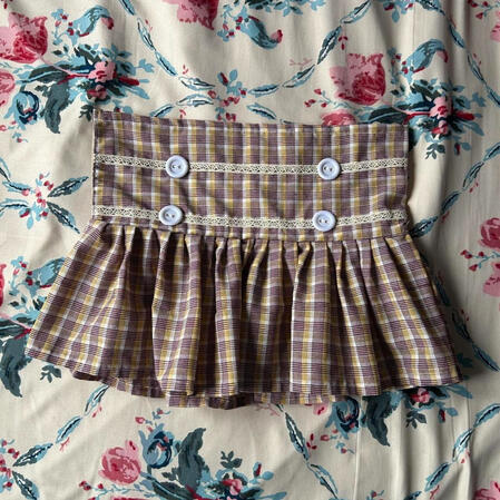 | Plaid Button Skirt | $30 |