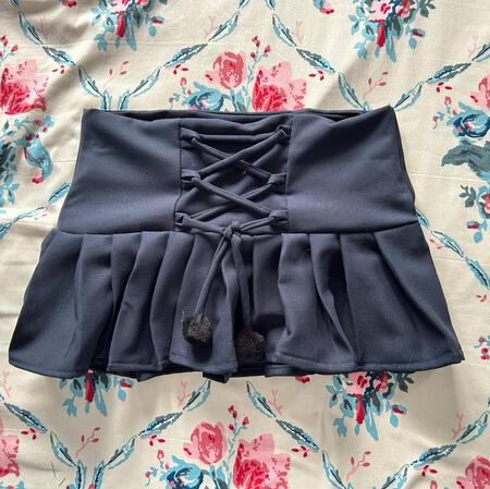 | Navy Lace-Up Skirt | $35 |