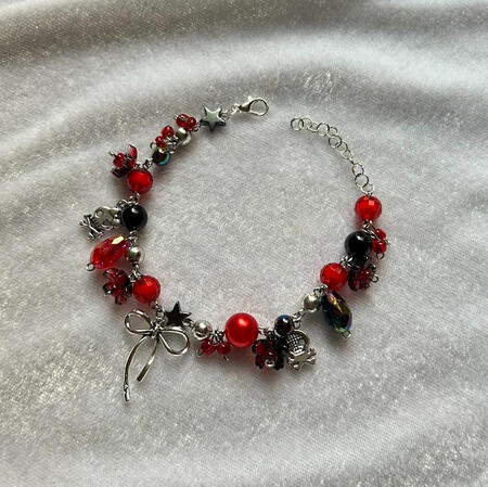 Red &amp; Black Bracelet | $10 |